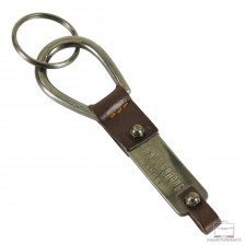 Schlüsselanhänger aus Leder vintage art.04 Braun