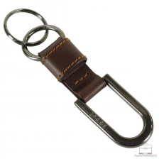 Schlüsselanhänger aus Leder vintage art.09 Braun