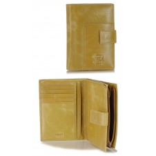 Women's bifolder wallet in soft leather with outer zip Beige/Sesame