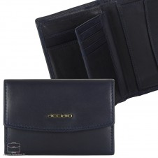 Women's leather wallet classic "Nicole" Blue Women's leather wallet classic "Nicole" Blue