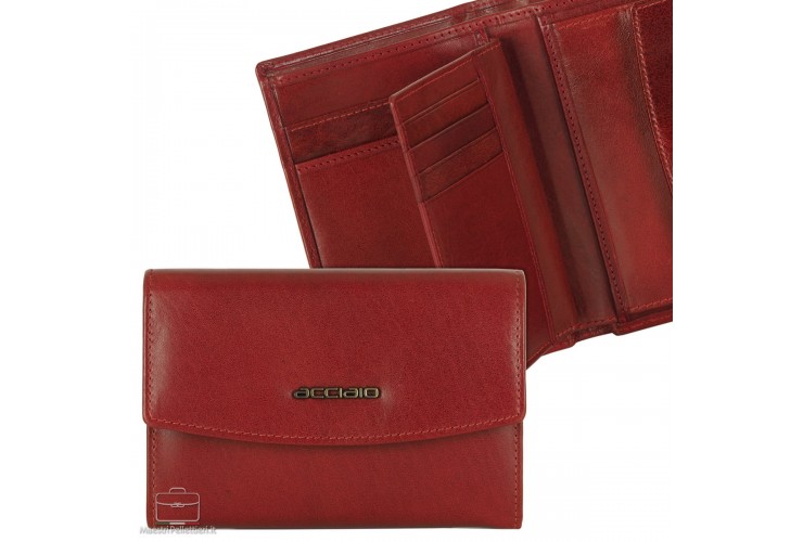 Portafoglio donna in cuoio Rosso Nicole Portafoglio donna in cuoio Rosso Nicole