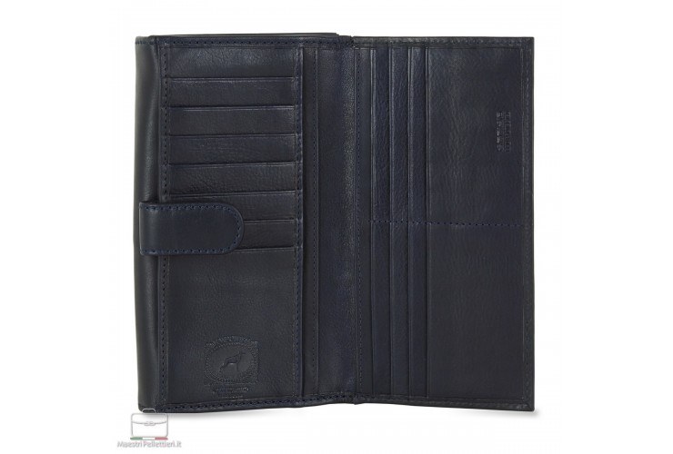 Women's leather wallet large "Annabelle" Blue Women's leather wallet large "Annabelle" Blue