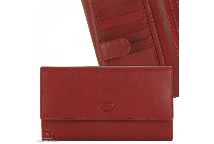 Portafoglio donna in pelle Rosso Annabelle Portafoglio donna in pelle Rosso Annabelle