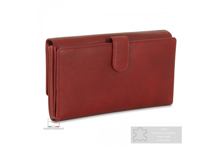 Portafoglio donna in pelle Rosso Annabelle Portafoglio donna in pelle Rosso Annabelle