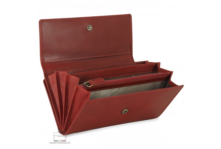 Portafoglio donna in pelle Rosso Annabelle Portafoglio donna in pelle Rosso Annabelle