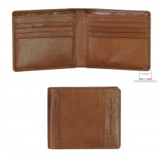 Men's pocket fashion leather wallet cards Cognac