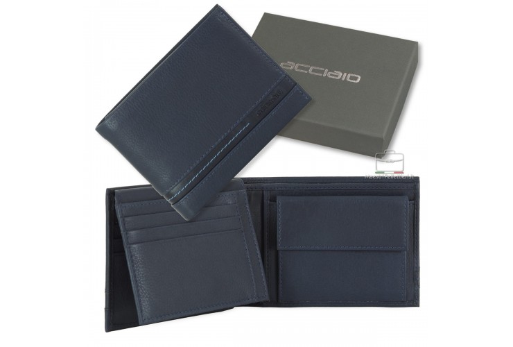 Men's classic wallet in leather Urban with coin pocket and ID Flap Men's classic wallet in leather Urban with coin pocket and ID Flap