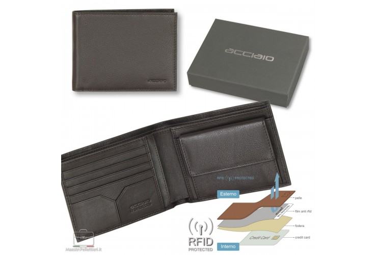 Uomo VISCONTI - Portafoglio Uomo Slim In Pelle - Porta Carte Di Credito - Foto 4