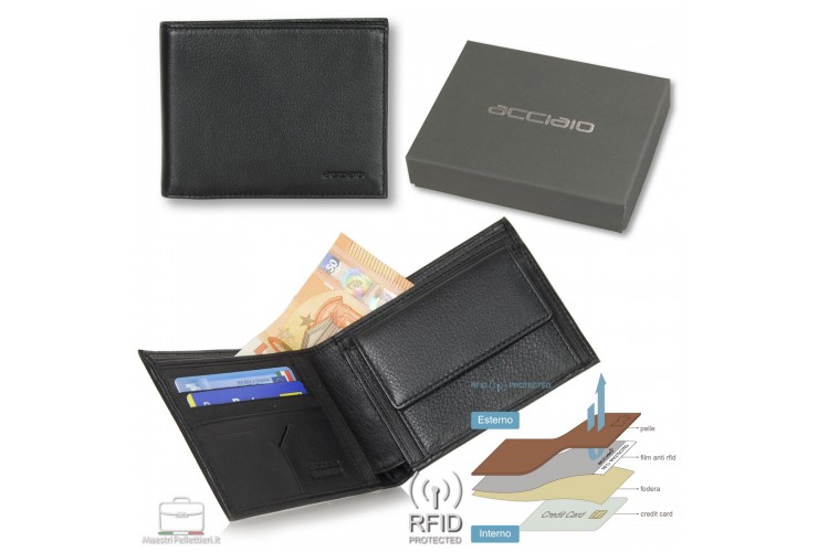 Portafoglio Da Uomo A Tre Ante Con Protezione RFID - Foto 4