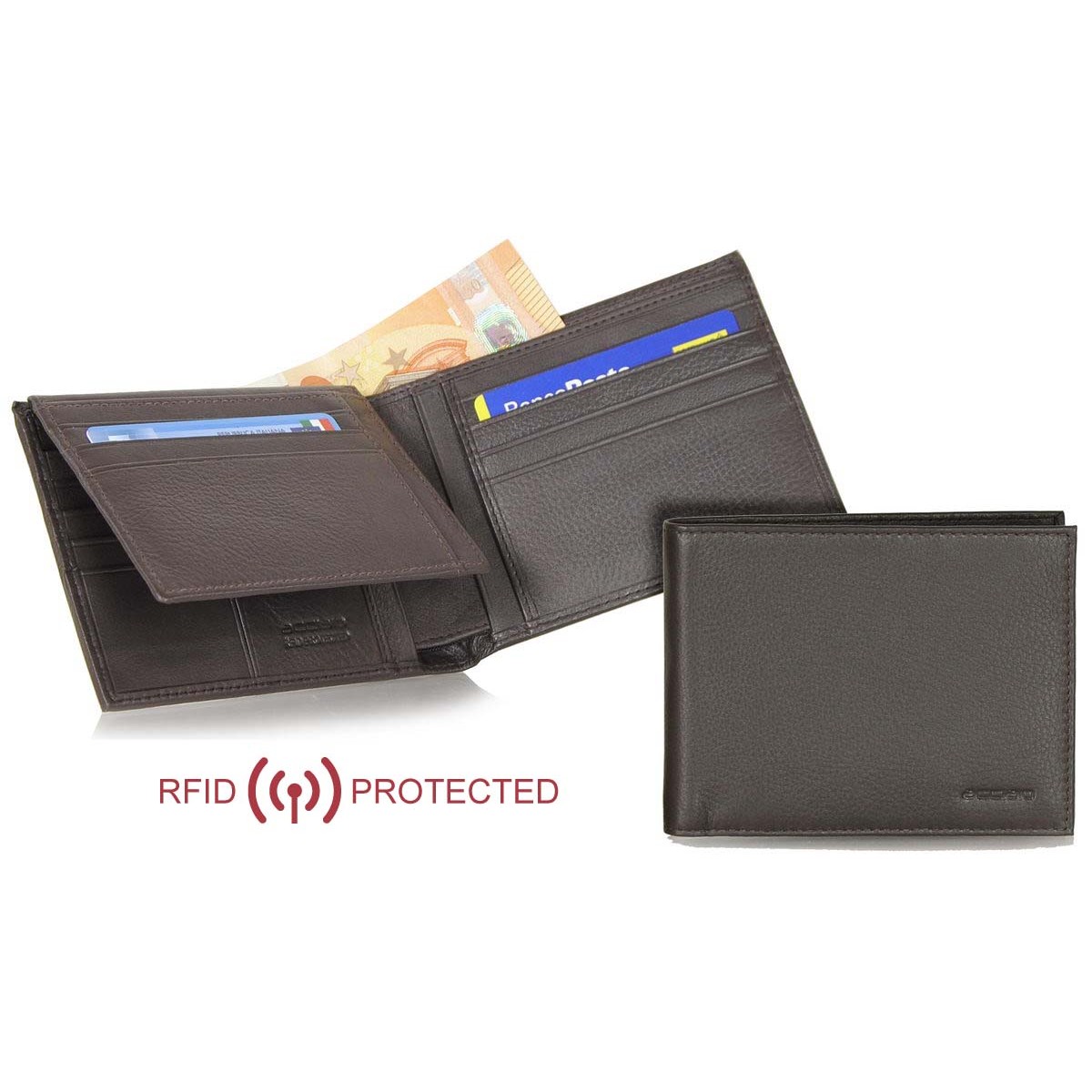 Portafoglio In Pelle Barbour / Marrone - Foto 6