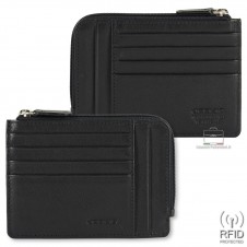 LUNDHOLM Portafoglio Uomo In Pelle Nappa Nera – RFID Anti Skim, 13 Scomparti, Design Scandinavo - 2