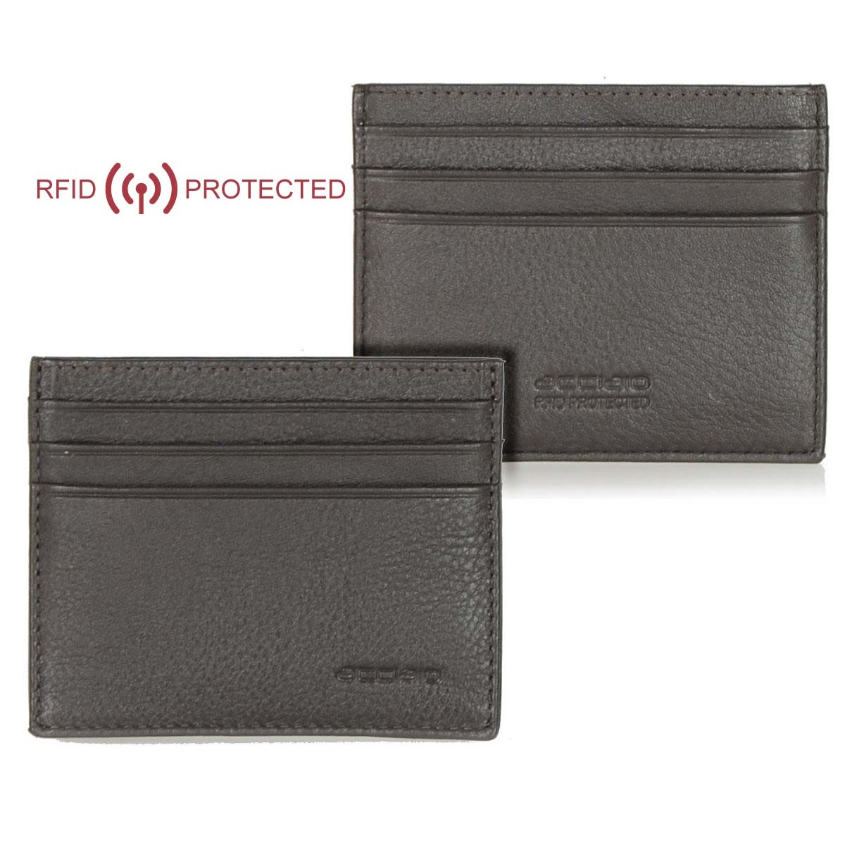 NA Portafoglio porta carte di credito in metallo, RFID blocco carta di credito portafoglio titolare caso con 6 slot in PVC per uomini e donne, Argento