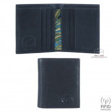 Mini Herren portemonnaie schlankes design 6 c/c Leder Blau