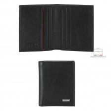 Wallet Mini for men in Smooth Leather Black