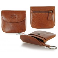 Coin key purse wallet made by Vegetable leather Cognac