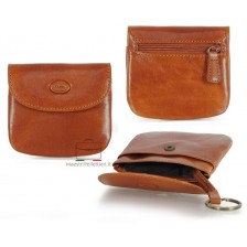 Coin key purse wallet made by Vegetable leather Cognac/Tan