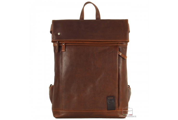 Rolltop Rucksack 13" aus leder Kastanie/Braun Rolltop Rucksack 13" aus leder Kastanie/Braun