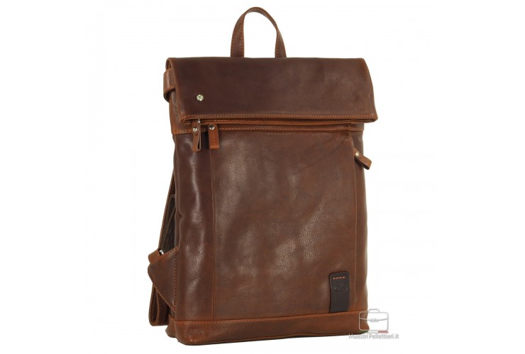 Rolltop Rucksack 13" aus leder Kastanie/Braun Rolltop Rucksack 13" aus leder Kastanie/Braun
