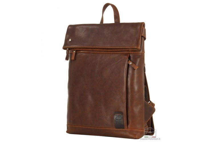 Rolltop Rucksack 13" aus leder Kastanie/Braun Rolltop Rucksack 13" aus leder Kastanie/Braun