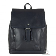 Backpack classic Piccadilly 15" in leather Blue