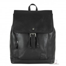 Backpack classic Piccadilly Circus 15" in leather Black