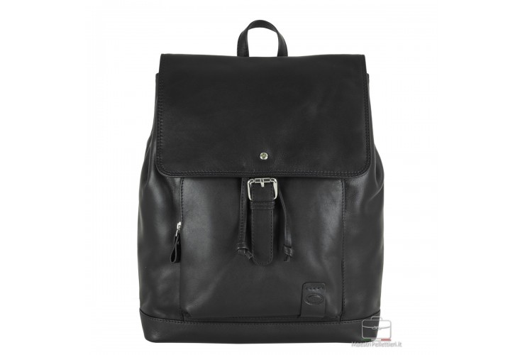 Backpack classic Piccadilly 15" in leather Black Backpack classic Piccadilly 15" in leather Black