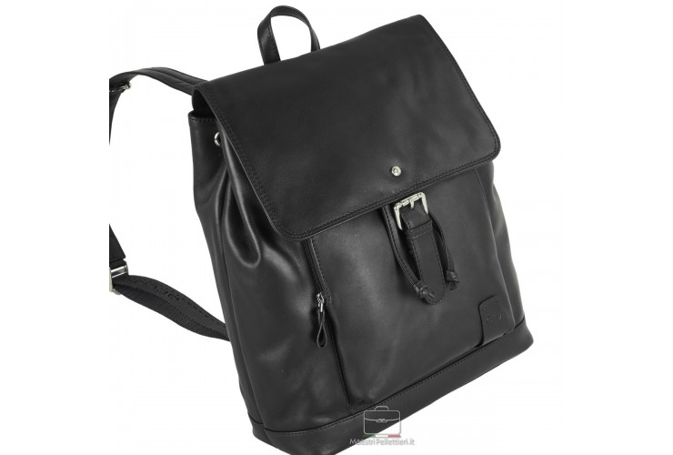 Backpack classic Piccadilly 15" in leather Black Backpack classic Piccadilly 15" in leather Black