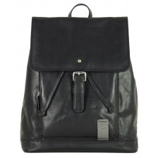 Laptop Backpack Piccadilly Circus 15" in leather Black