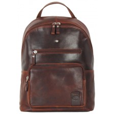 Laptop Backpack Carnaby St. 13" in leather Chestnut/Brown
