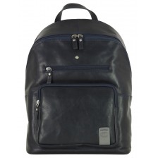 Laptop Backpack Carnaby St. 15" in leather Blue