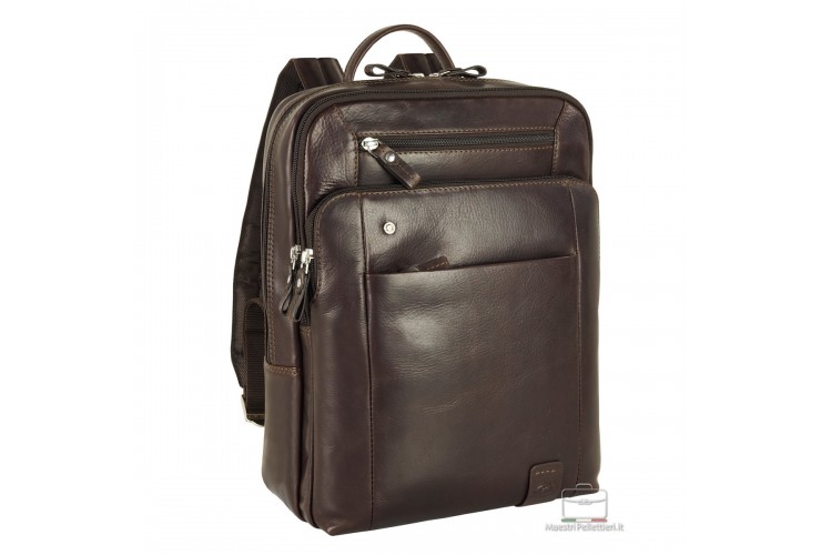 Laptop leather backpack Brighton 13" Moka/Brown