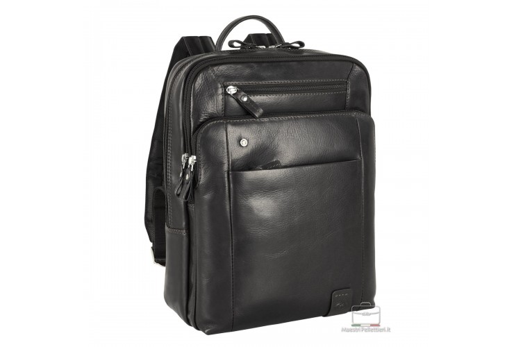 Laptop Leder Rucksack Brighton 13" Schwarz Laptop Leder Rucksack Brighton 13" Schwarz