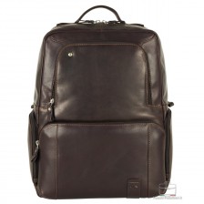 Laptop leather backpack large Liverpool 17" Moka/Brown