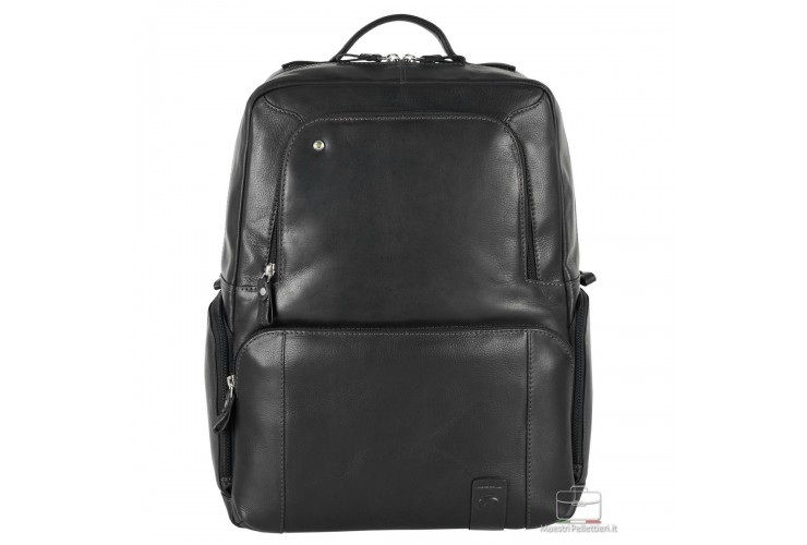 Laptop leather backpack large Liverpool 17" Black Laptop leather backpack large Liverpool 17" Black