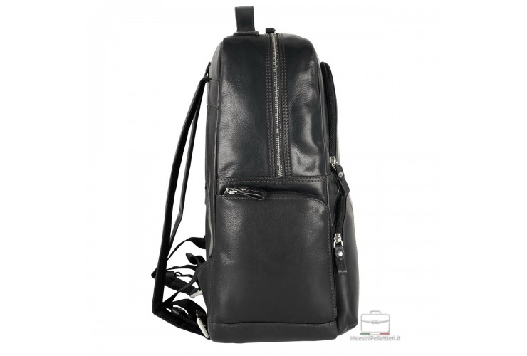 Laptop leather backpack large Liverpool 17" Black Laptop leather backpack large Liverpool 17" Black