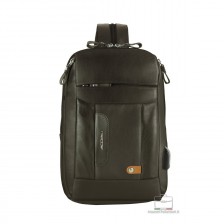 Monosling small Backpack "Jet" leather Moka/Brown