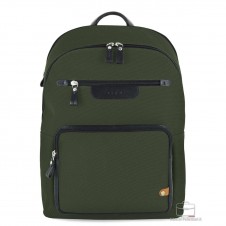 Laptop-Rucksack Geo 15" Stoff und Leder Grün Laptop-Rucksack Geo 15" Stoff und Leder Grün