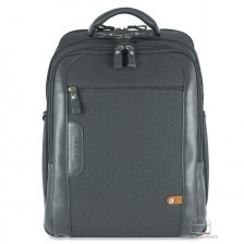 Zaino cabin bag pc 15" Traveller tessuto e pelle Grigio