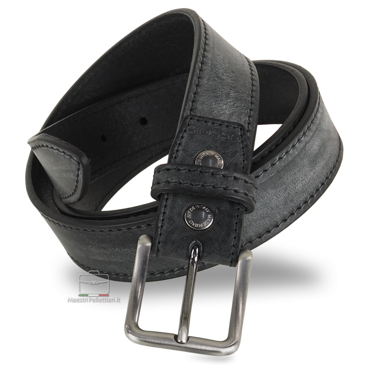 jeans belt in leather