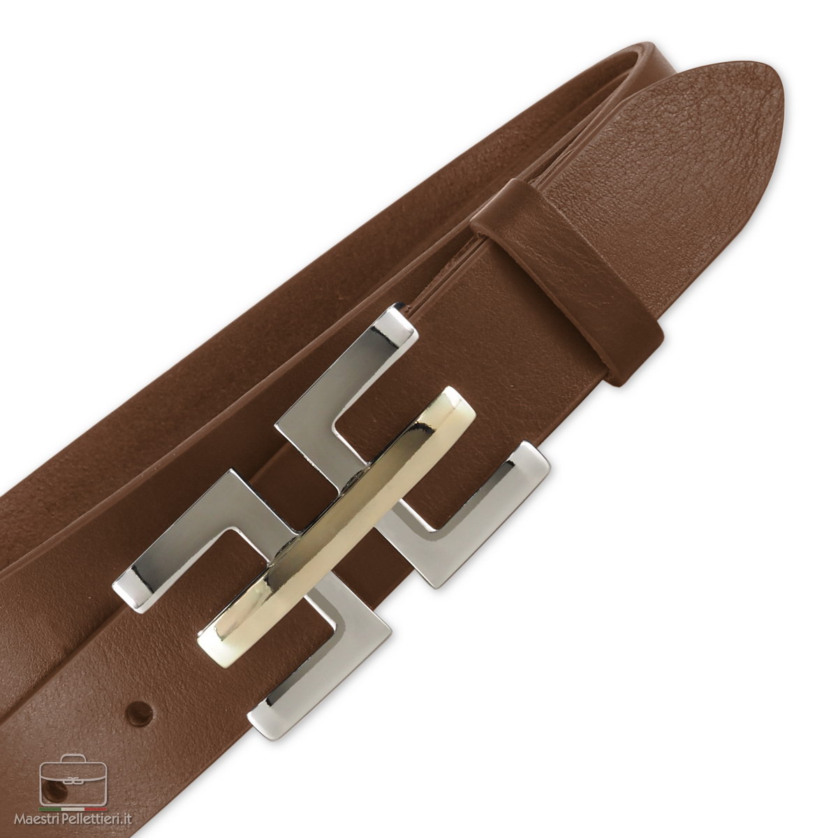 women's fashion belt in black leather