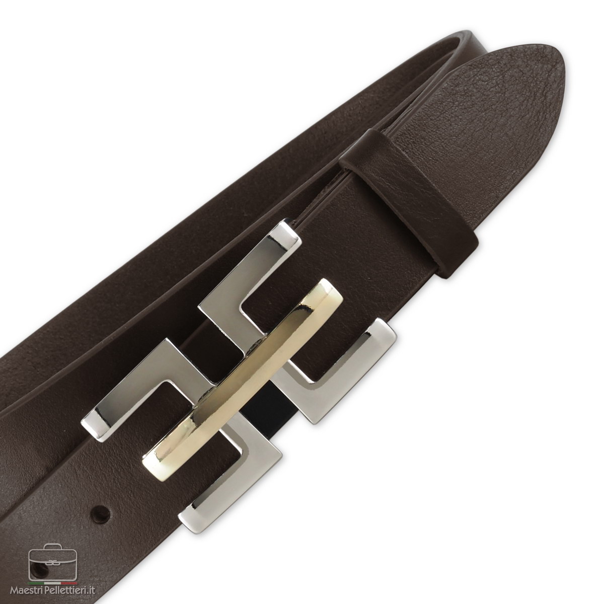 women's fashion belt in black leather