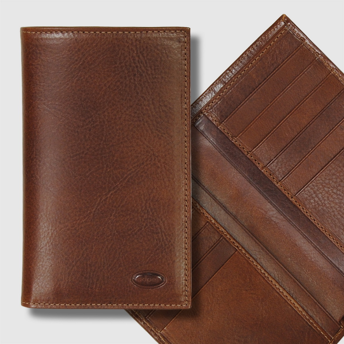 vertical men's leather wallets