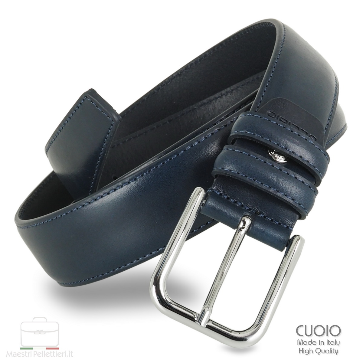 cintura uomo blu