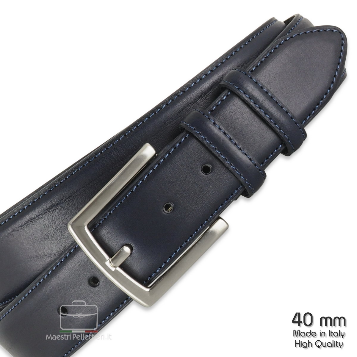 cintura blu uomo