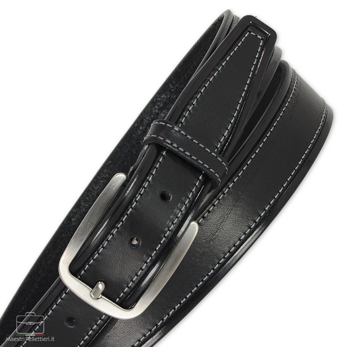 cintura in cuoio da jeans