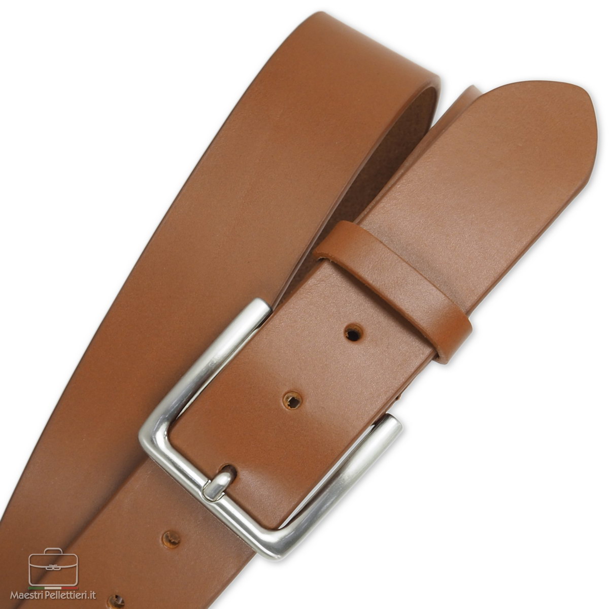 Elio - Cintura Reversibile Liscia Ruggine E Nero In Vera Pelle Di Cervo Double Face