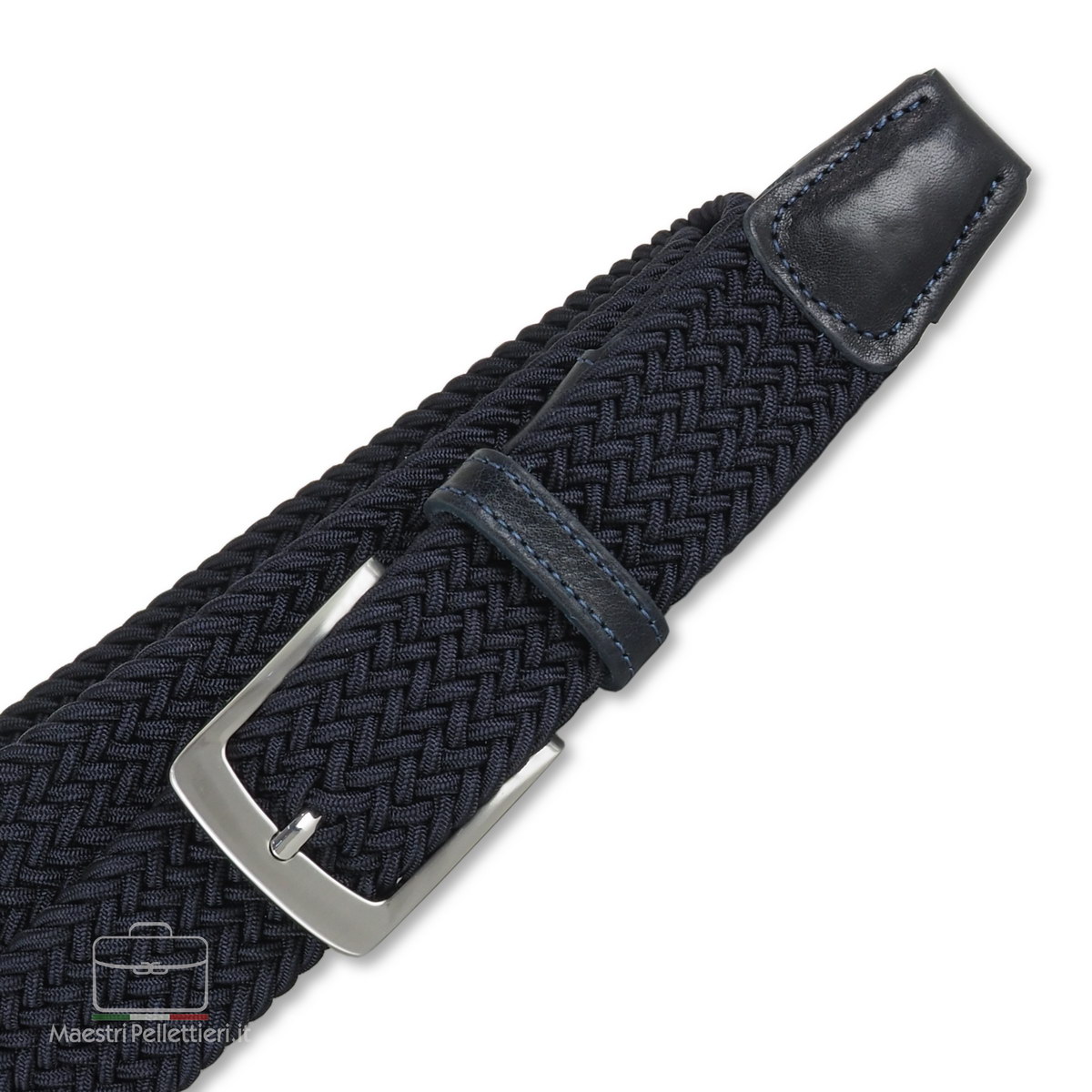 herren flechtgürtel blau Stretch-Gürtel für Herren