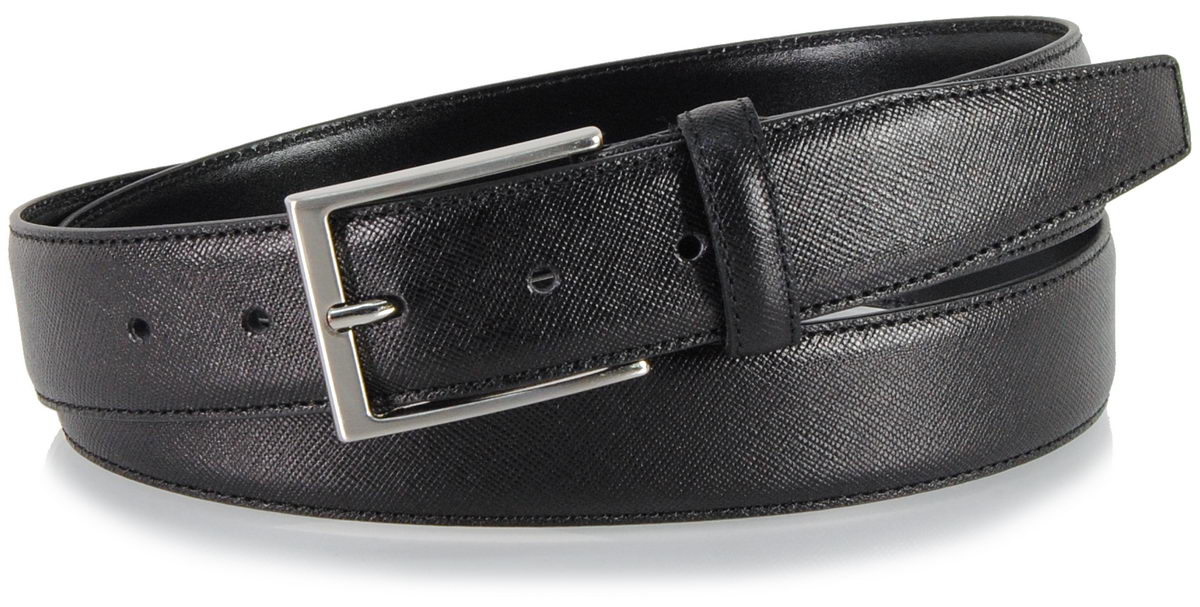 men's belt saffiano