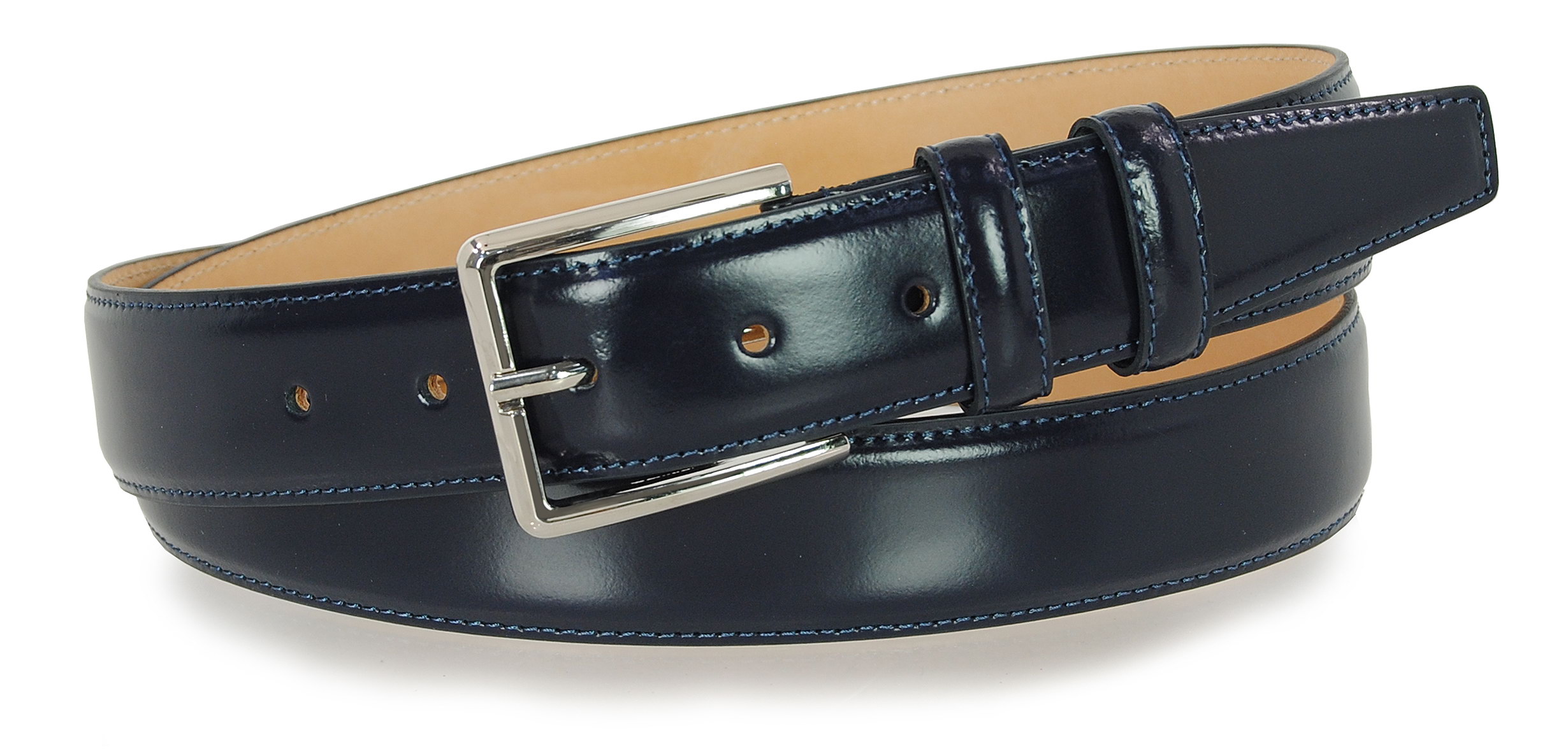 Cintura In Pelle Unisex – Misure Da 95 A 115 Cm, Colore Nero, Nuova Con Etichette