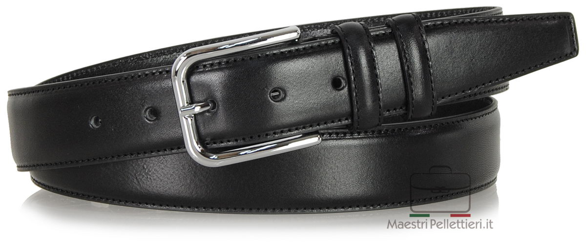 men's belt black leather
